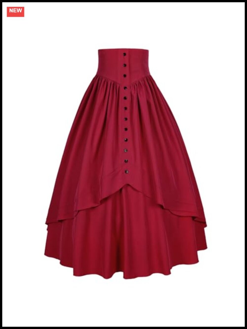 Women Victorian Renaissance Peasant Skirt High Waisted A-Line Full Maxi